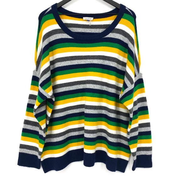 COURT & ROWE Wool Blend Striped Sweater - Picture 1 of 16